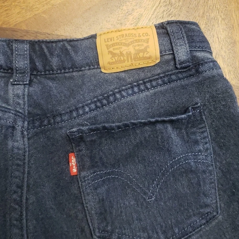 Levi's Navy Jean Shorts Classic Denim Style Girls Size 14